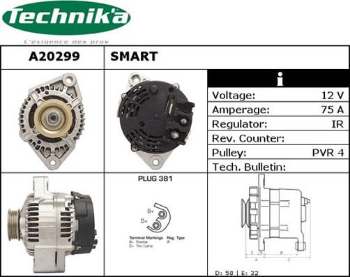 Technika A20299 - Alternateur cwaw.fr