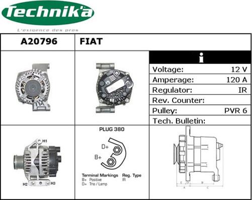 Technika A20796 - Alternateur cwaw.fr