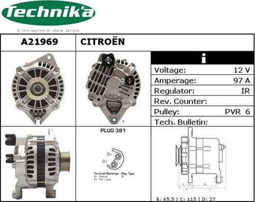 Technika A21969 - Alternateur cwaw.fr