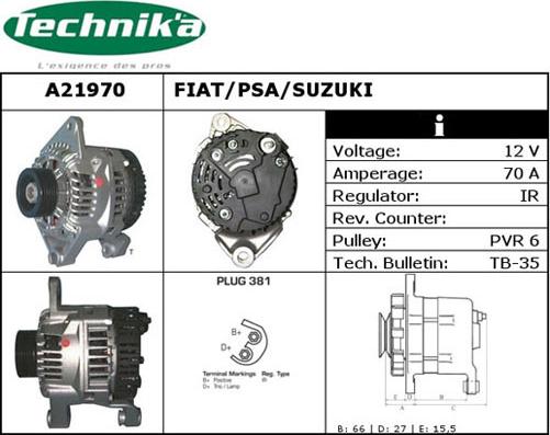 Technika A21970 - Alternateur cwaw.fr