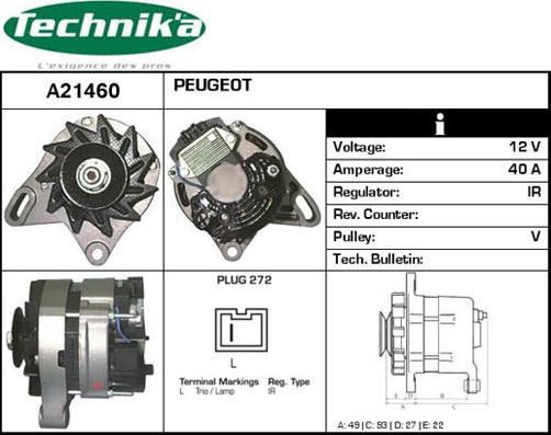 Technika A21460 - Alternateur cwaw.fr