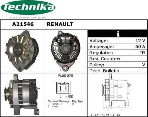 Technika A21546 - Alternateur cwaw.fr