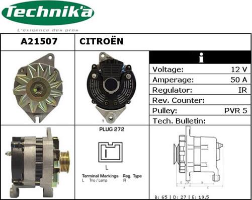 Technika A21507 - Alternateur cwaw.fr