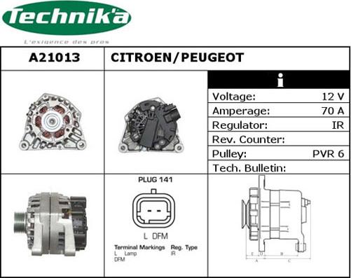 Technika A21013 - Alternateur cwaw.fr