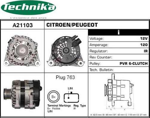 Technika A21103 - Alternateur cwaw.fr