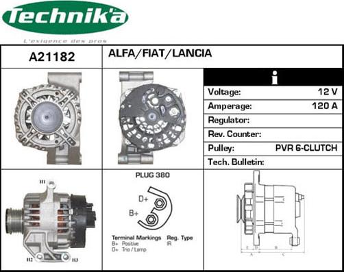 Technika A21182 - Alternateur cwaw.fr