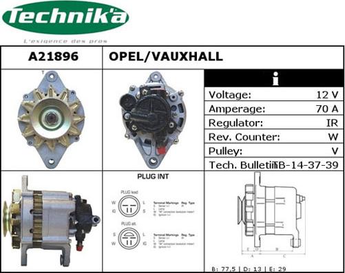 Technika A21896 - Alternateur cwaw.fr