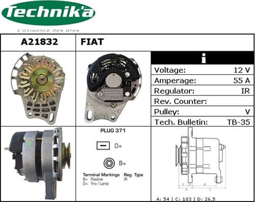 Technika A21832 - Alternateur cwaw.fr