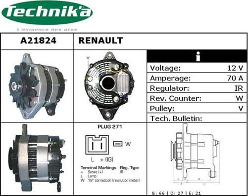 Technika A21824 - Alternateur cwaw.fr