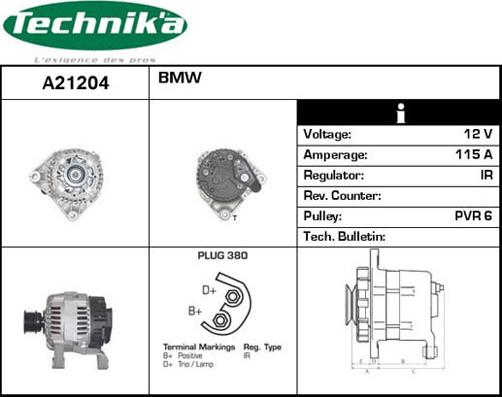 Technika A21204 - Alternateur cwaw.fr