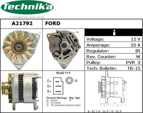 Technika A21792 - Alternateur cwaw.fr