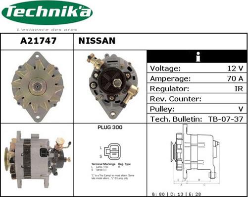 Technika A21747 - Alternateur cwaw.fr