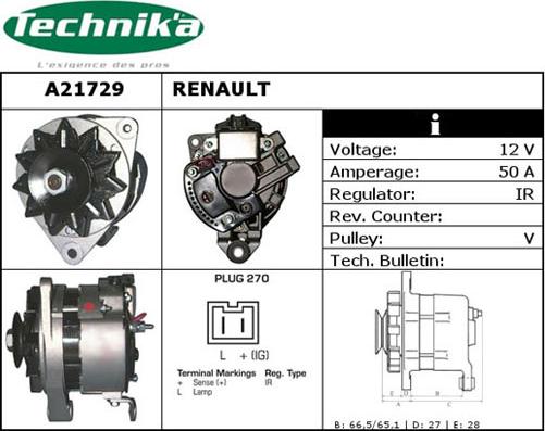 Technika A21729 - Alternateur cwaw.fr