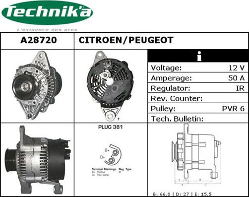 Technika A28720 - Alternateur cwaw.fr