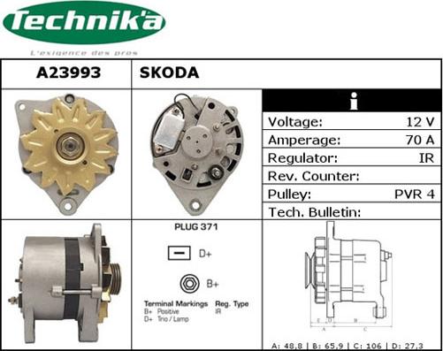 Technika A23993 - Alternateur cwaw.fr