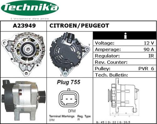 Technika A23949 - Alternateur cwaw.fr