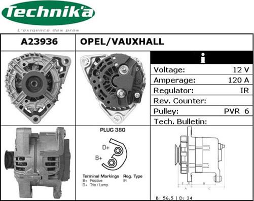 Technika A23936 - Alternateur cwaw.fr