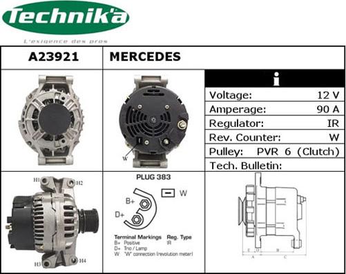 Technika A23921 - Alternateur cwaw.fr