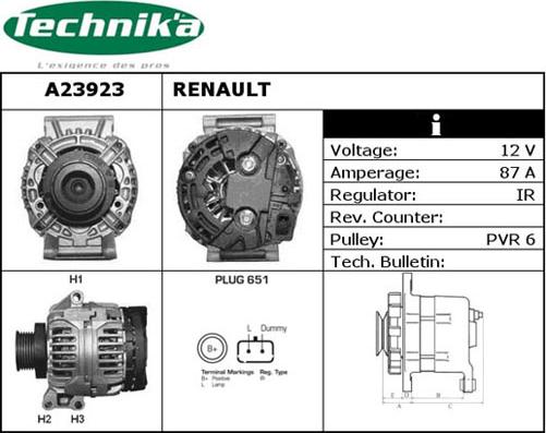 Technika A23923 - Alternateur cwaw.fr