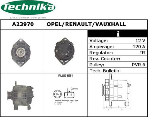 Technika A23970 - Alternateur cwaw.fr