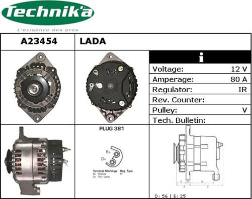 Technika A23454 - Alternateur cwaw.fr