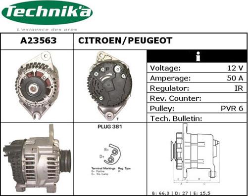 Technika A23563 - Alternateur cwaw.fr