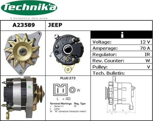 Technika A23589 - Alternateur cwaw.fr