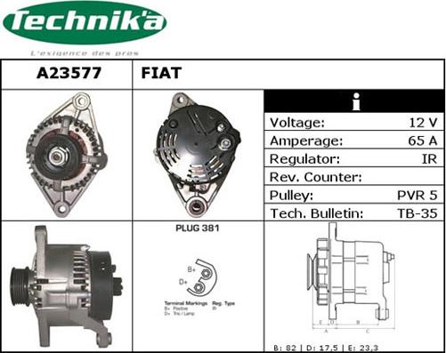 Technika A23577 - Alternateur cwaw.fr