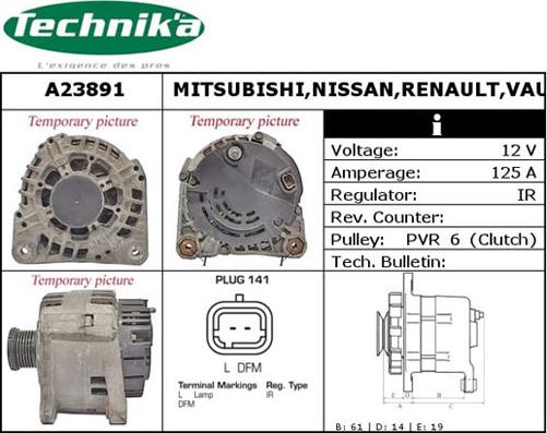 Technika A23891 - Alternateur cwaw.fr