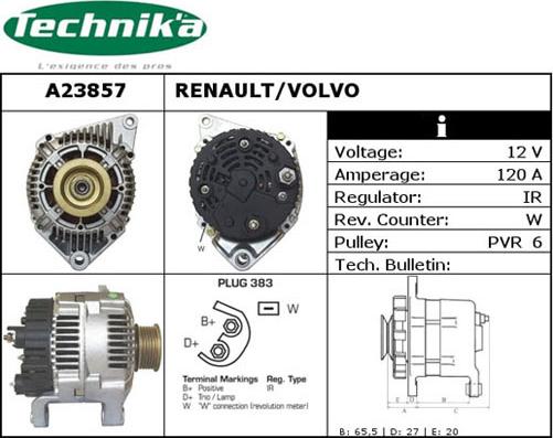 Technika A23857 - Alternateur cwaw.fr