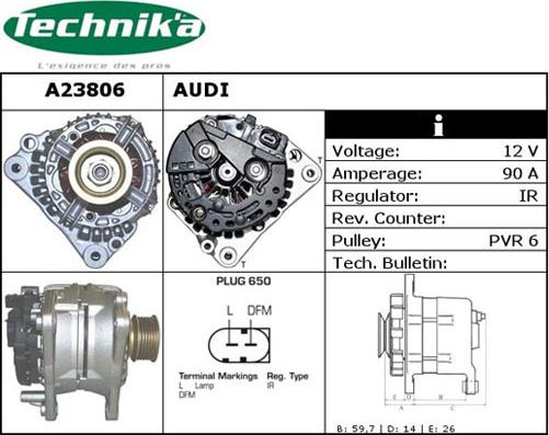 Technika A23806 - Alternateur cwaw.fr