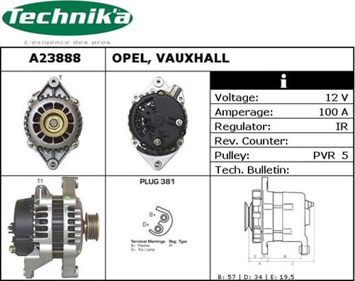 Technika A23888 - Alternateur cwaw.fr