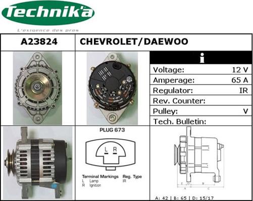 Technika A23824 - Alternateur cwaw.fr