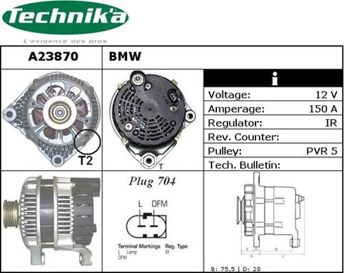 Technika A23870 - Alternateur cwaw.fr