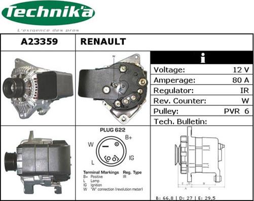 Technika A23359 - Alternateur cwaw.fr