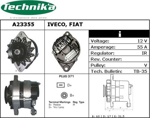 Technika A23355 - Alternateur cwaw.fr