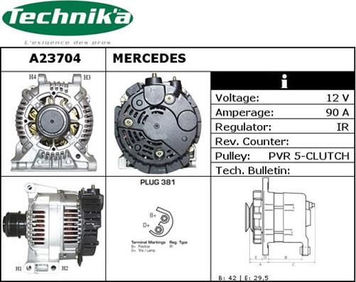 Technika A23704 - Alternateur cwaw.fr