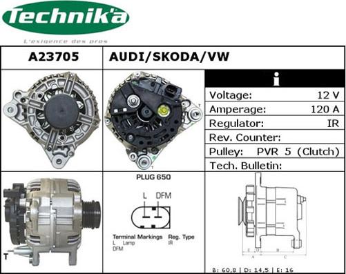 Technika A23705 - Alternateur cwaw.fr