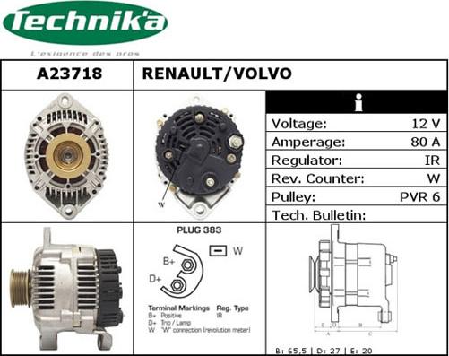 Technika A23718 - Alternateur cwaw.fr