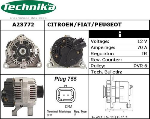 Technika A23772 - Alternateur cwaw.fr