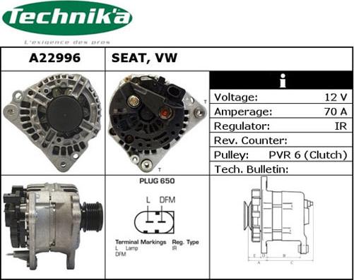 Technika A22996 - Alternateur cwaw.fr