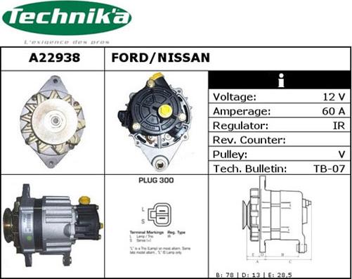 Technika A22938 - Alternateur cwaw.fr