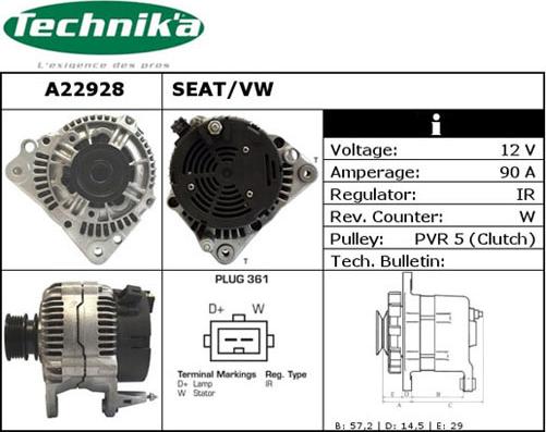 Technika A22928 - Alternateur cwaw.fr