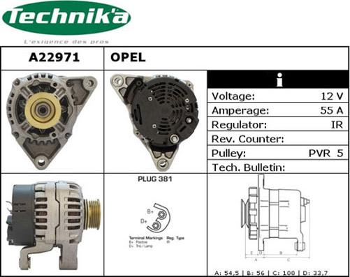 Technika A22971 - Alternateur cwaw.fr