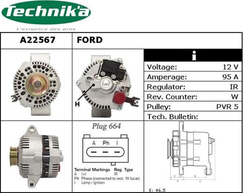 Technika A22567 - Alternateur cwaw.fr