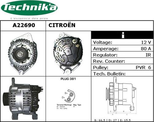 Technika A22690 - Alternateur cwaw.fr