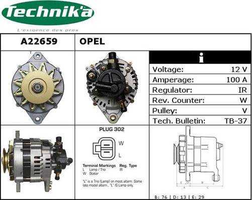 Technika A22659 - Alternateur cwaw.fr