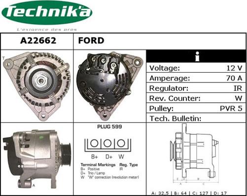 Technika A22662 - Alternateur cwaw.fr