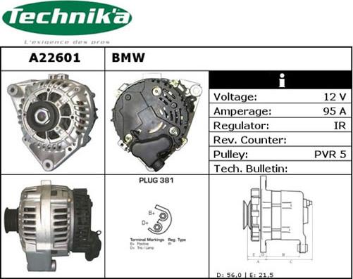 Technika A22601 - Alternateur cwaw.fr