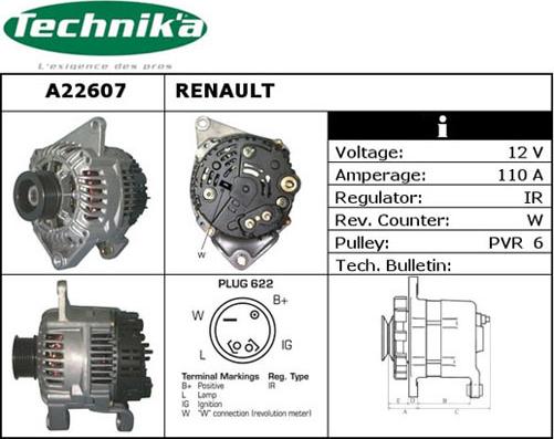 Technika A22607 - Alternateur cwaw.fr